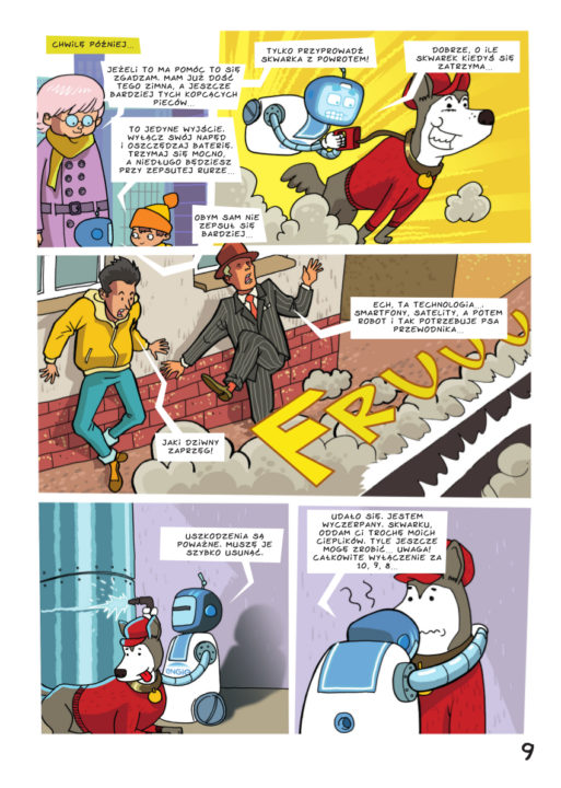 Endżik łowca cieplików - kadr z komiksu